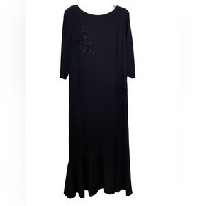 Alex Evenings Woman Size 18 Navy Dress